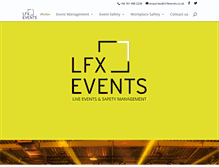 Tablet Screenshot of lfxevents.co.uk
